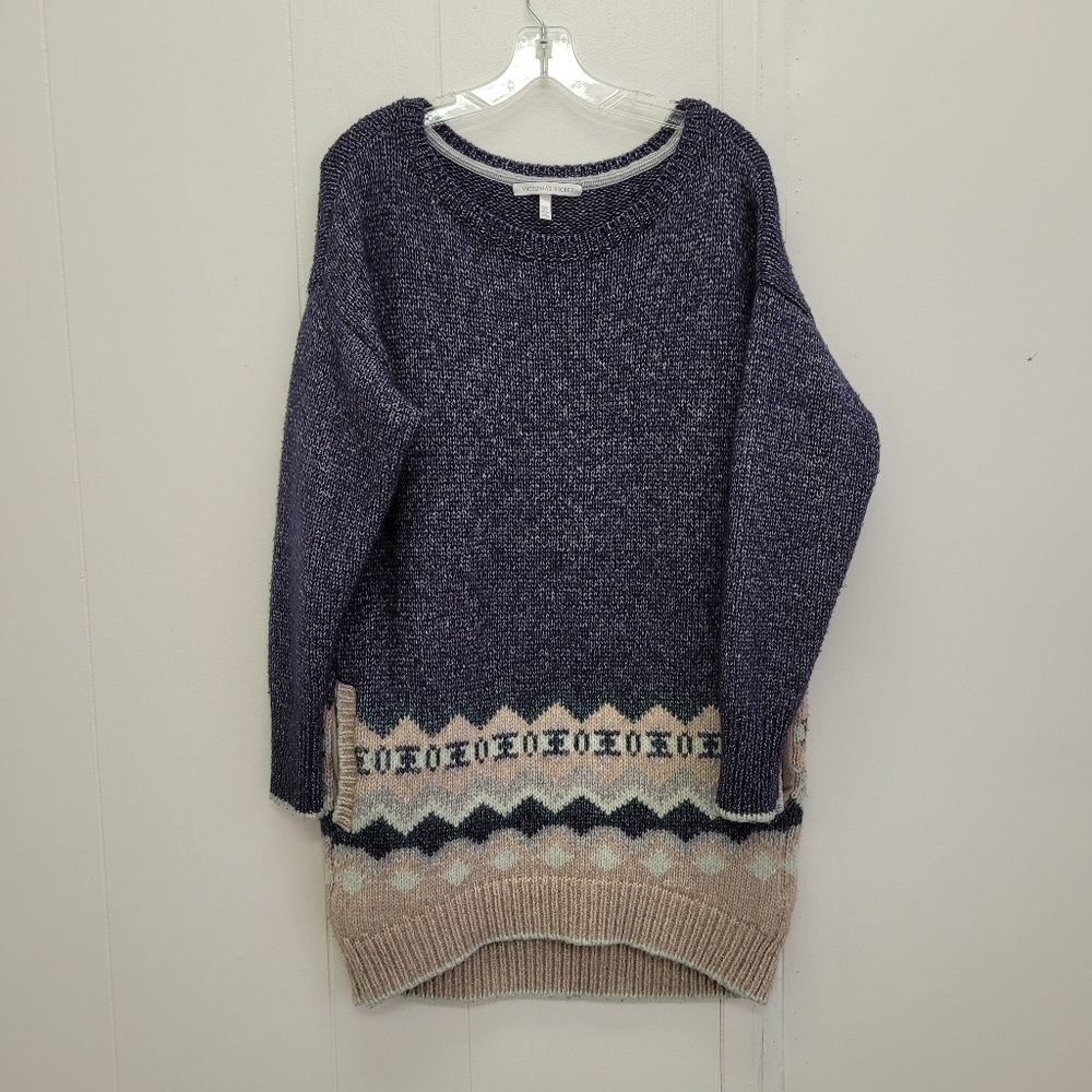 Victoria's Secret "Fair Isle" Oversized Tunic Sweater